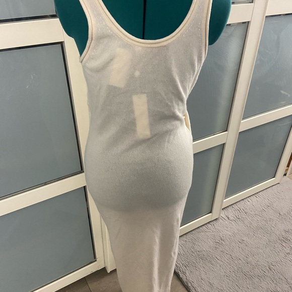 NWT JONATHAN SIMKHAI Flynn Recycled Cashmere Wrap Dress -Ivory - Picture 13 of 15